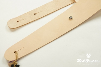 Plain Leather - Natural & Round Studs